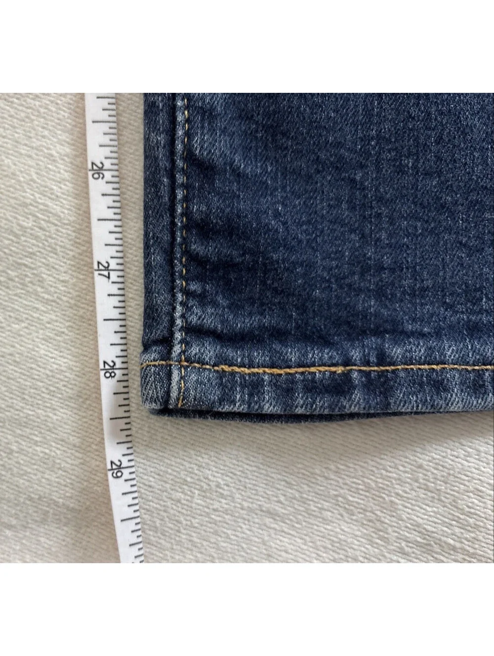 Levi's 541 Men's 35x29 Athletic Taper Blue Jeans Medium Wash Stretch Distressed